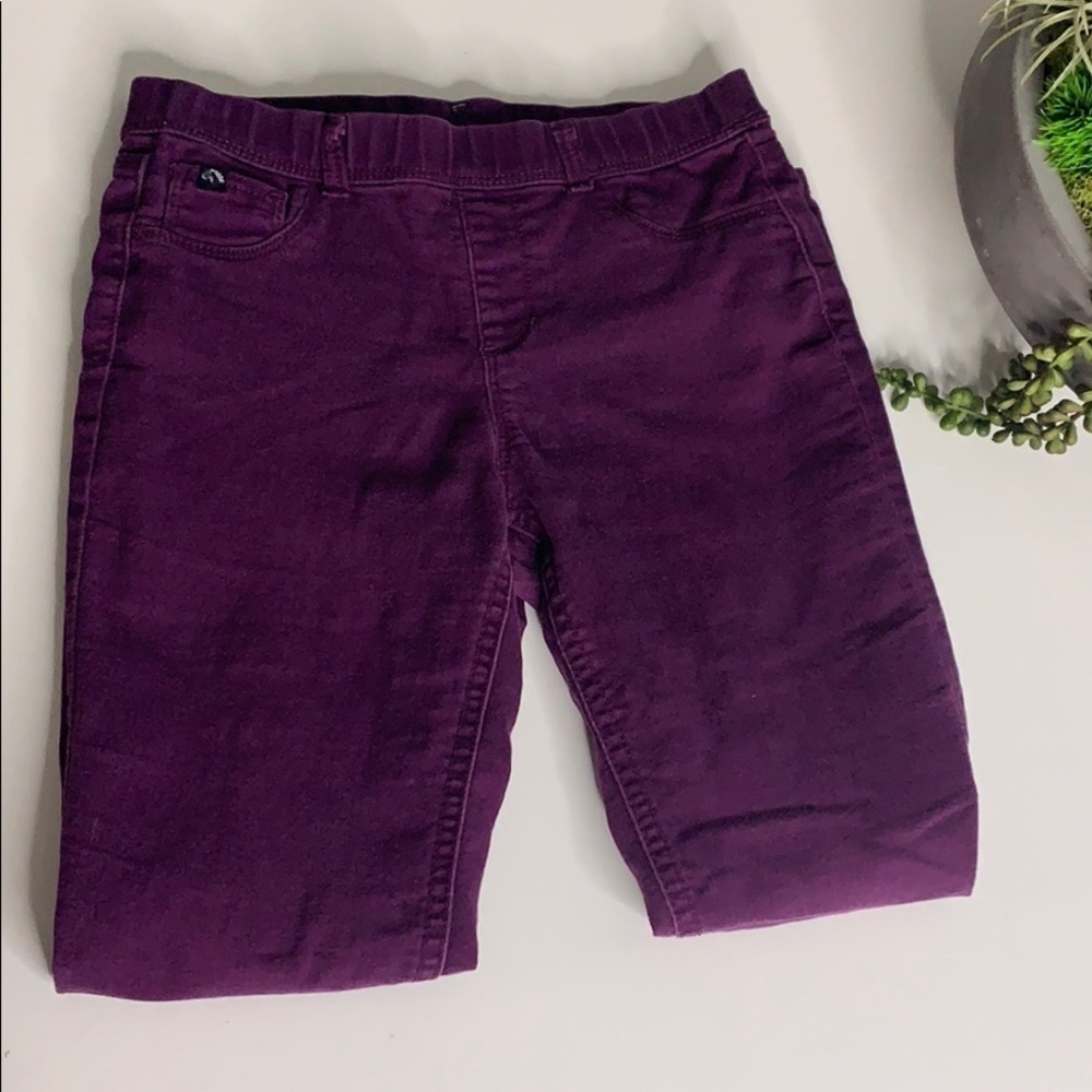 Jordache girls eggplant purple skinny leg jegging size Large casual pant